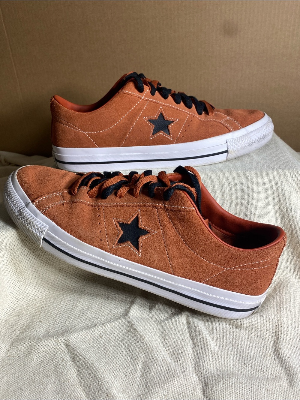 Converse Cons One Star Pro Red/Terra Cotta/Black Men’s size 10 Women’s size 11.5